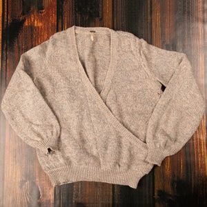 Cross Over Snuggly Oversized Sweater - Medium